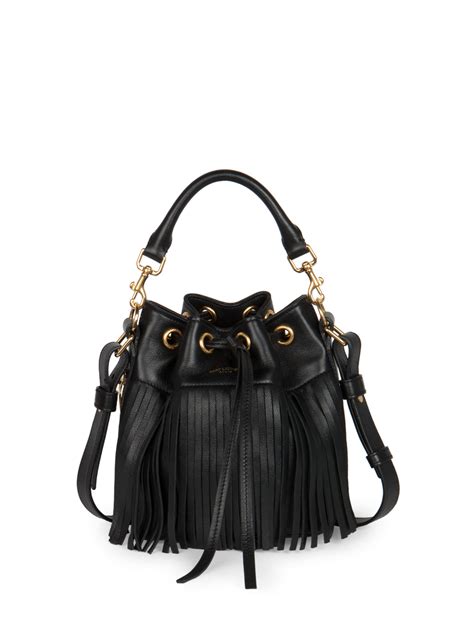 ysl black fringe bag